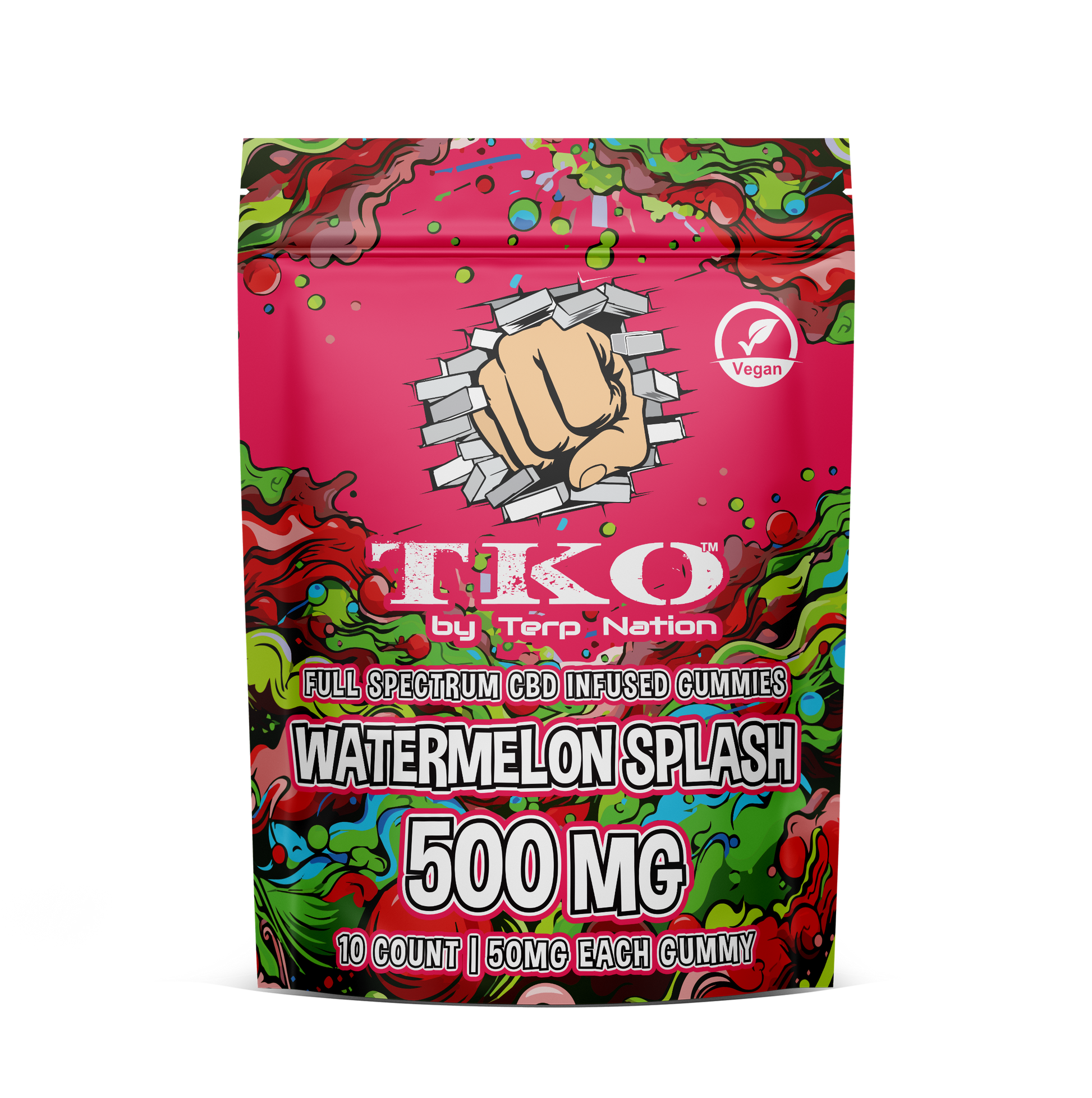 TKO Watermelon Splash CBD gummies 500mg