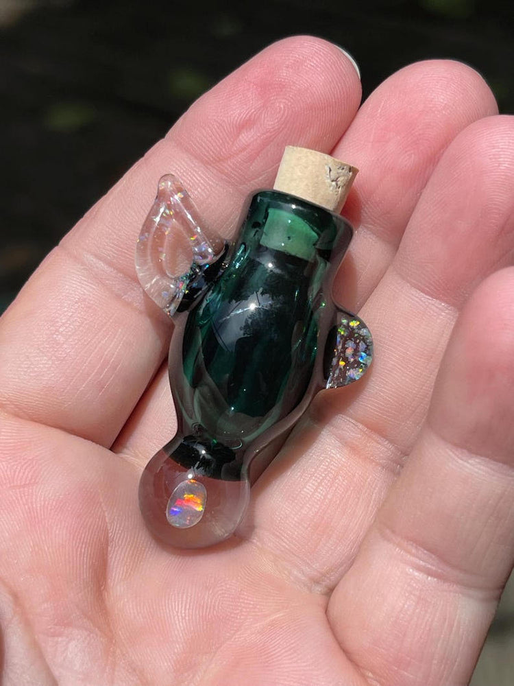 Handmade Glass Bottle Necklace #2