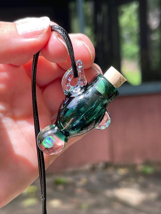 Handmade Glass Bottle Necklace #2